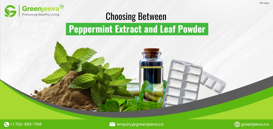 Peppermint Extract vs. Leaf Powder: A Comparison