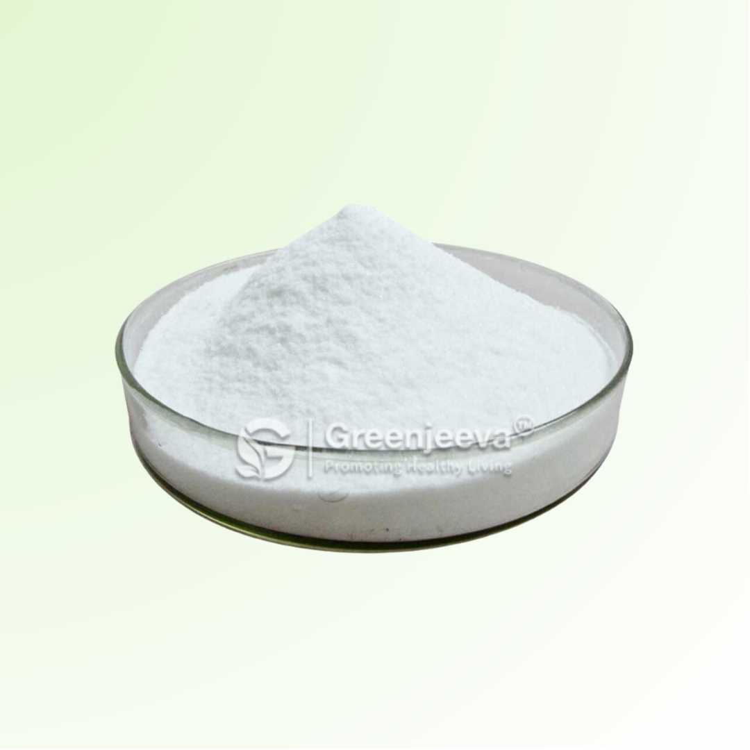 Fine powder of Calcium Acetate, useful for supporting bone health and regulating calcium levels.