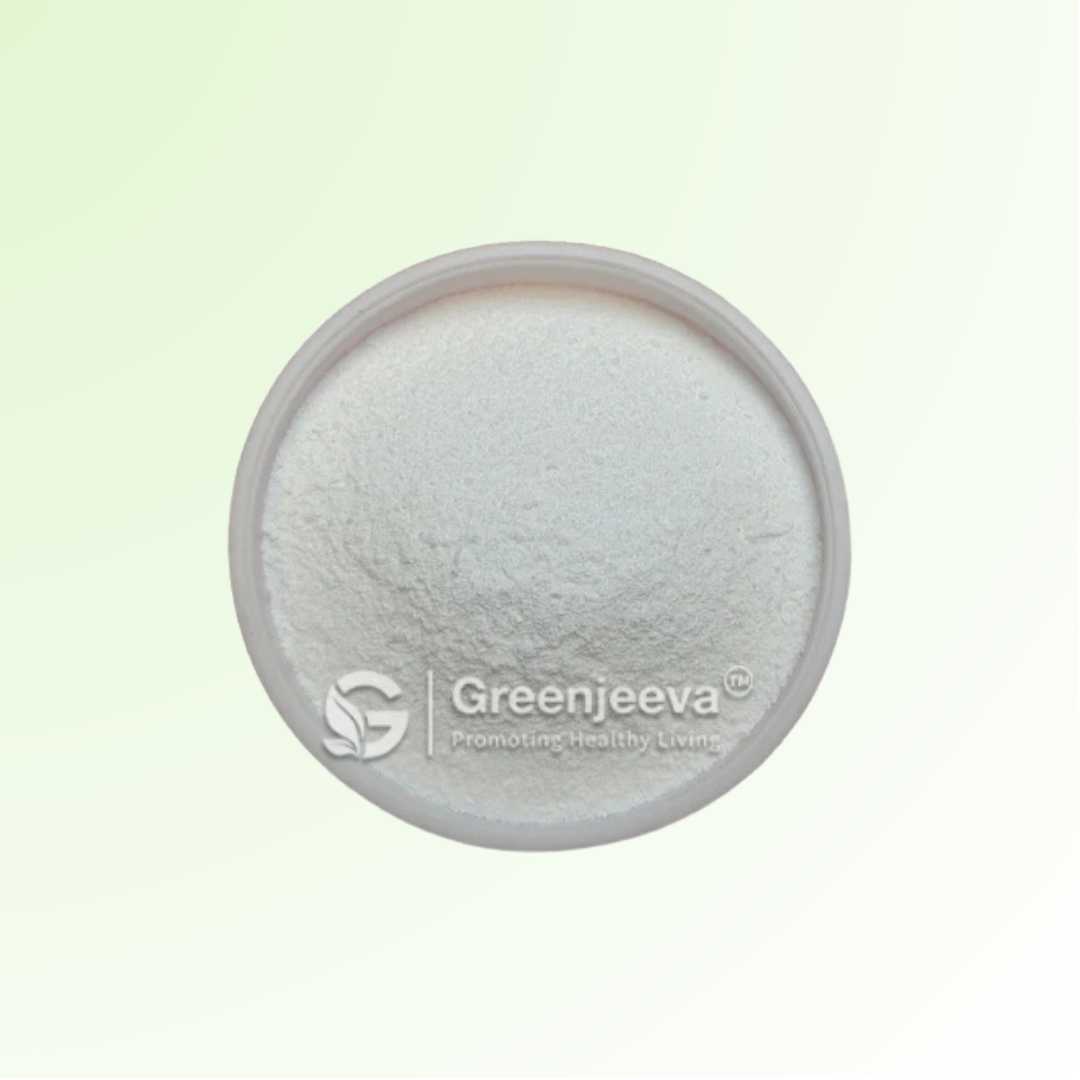 Calcium Gluconate powder, a mineral supplement to promote bone strength and overall calcium intake.