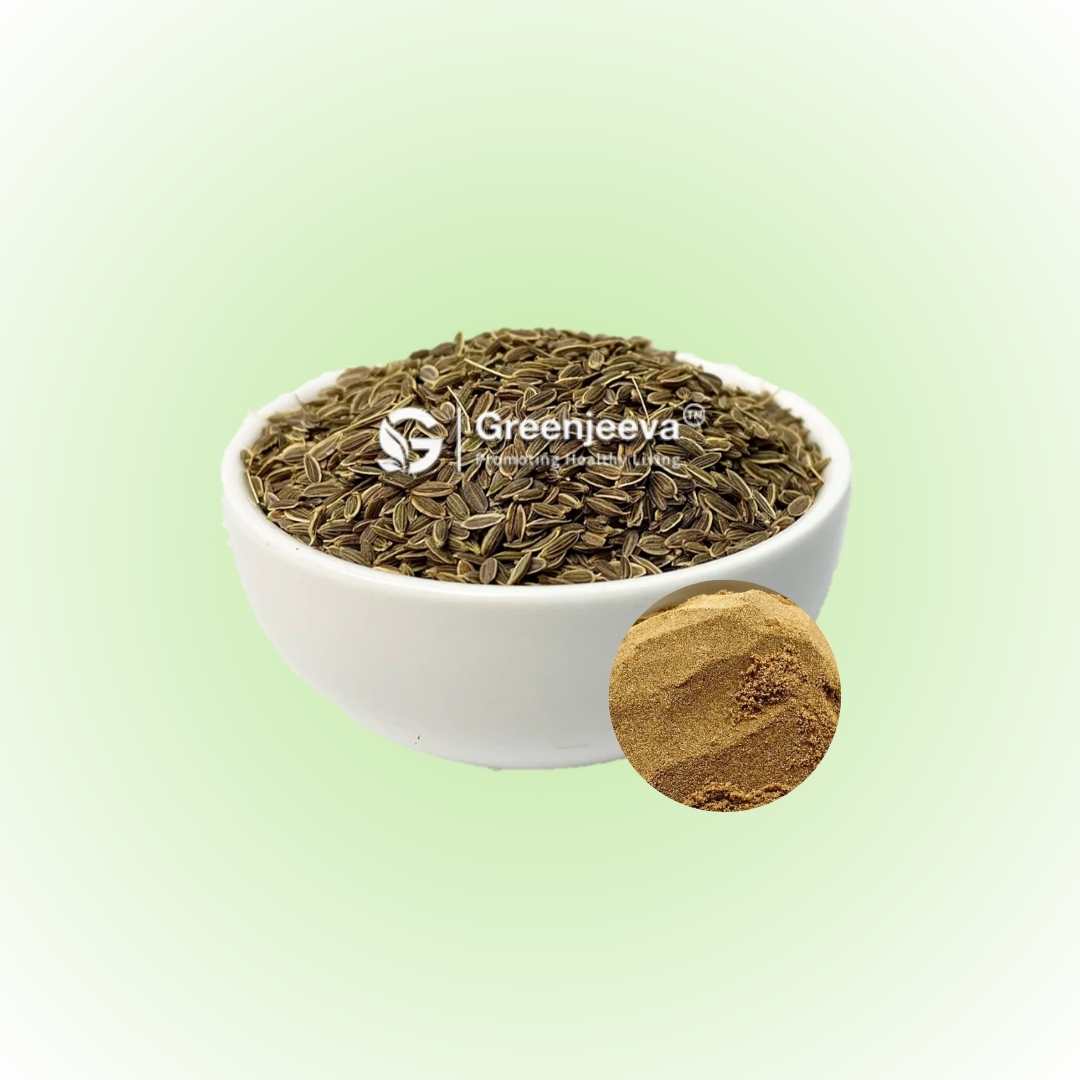 Organic Dill Seed powder, utilized for its flavor and digestive health benefits.