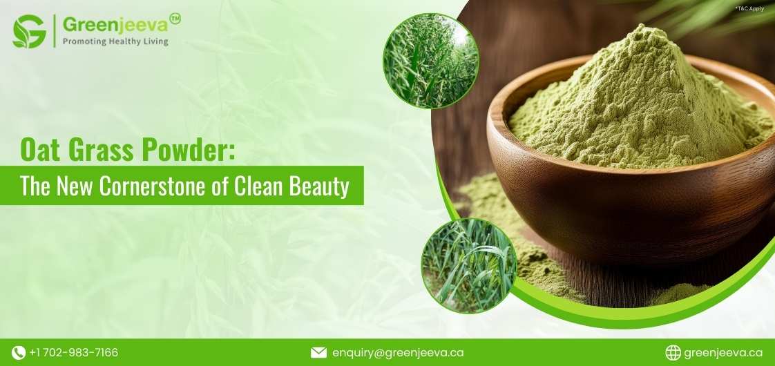 Organic Oat Grass Powder in Cosmetics and Skincare