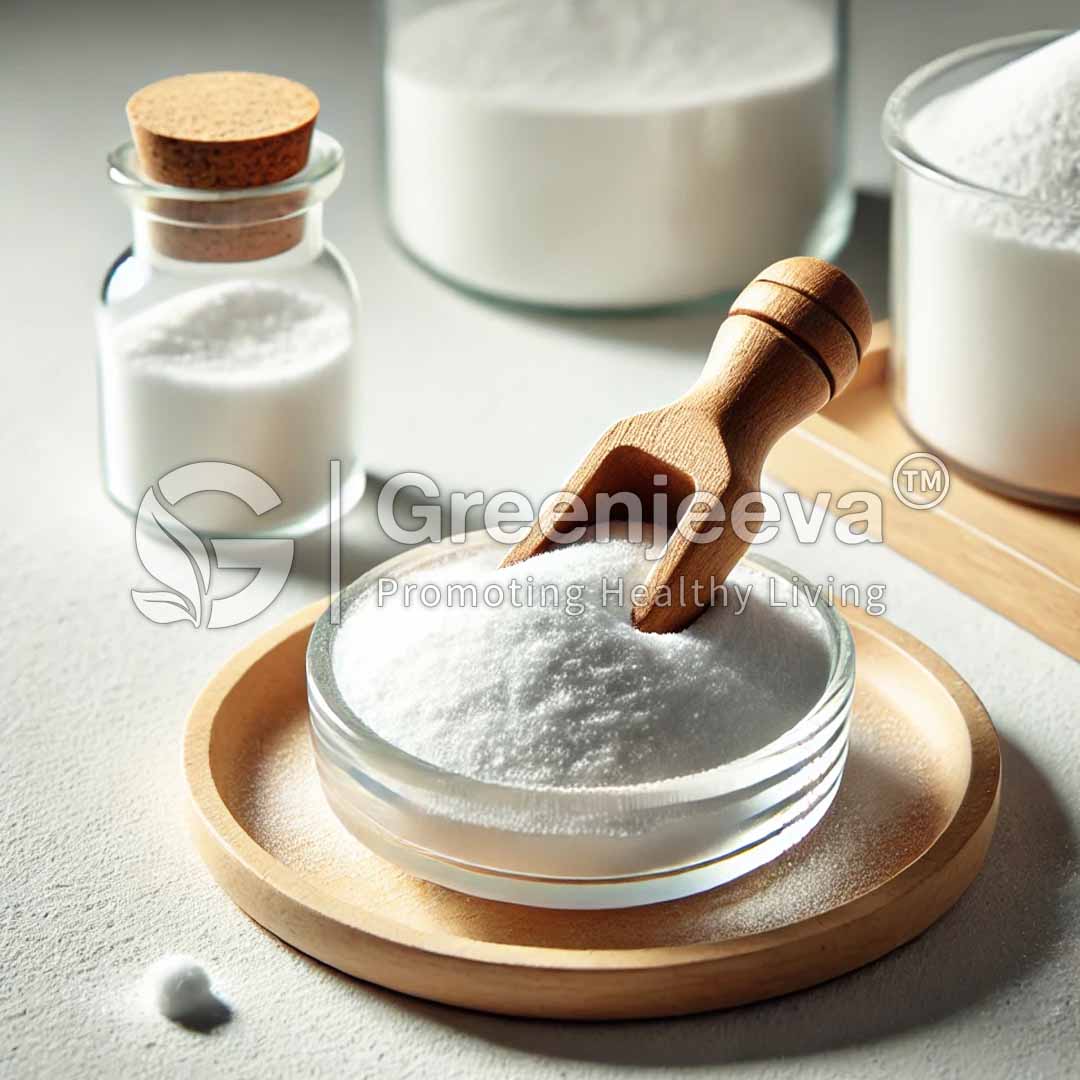 Potassium chloride in a glass bowl