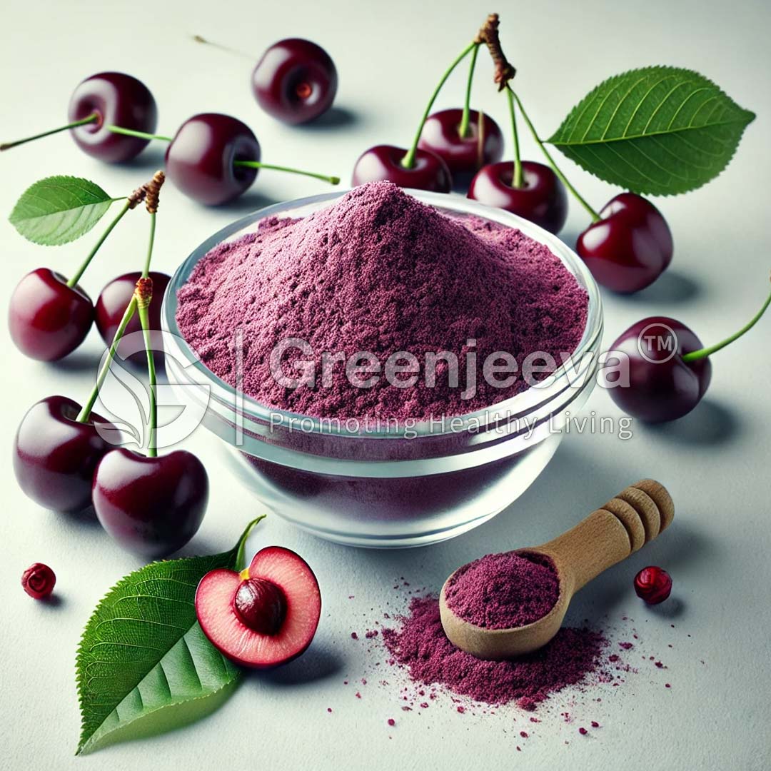 Tart powder in glass bowl