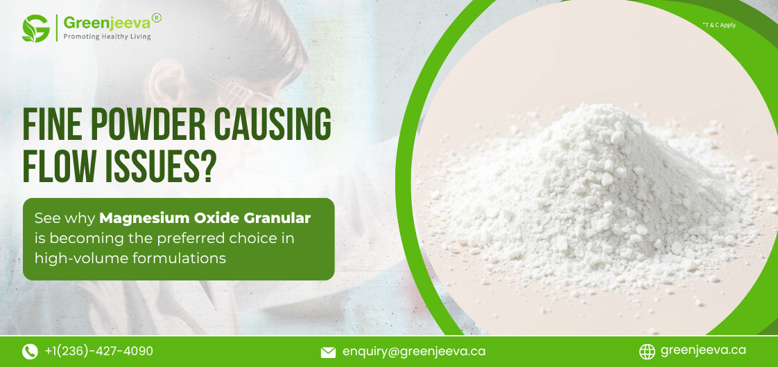 Why Are Formulators Choosing Granular Magnesium Oxide Over Fine Powder?