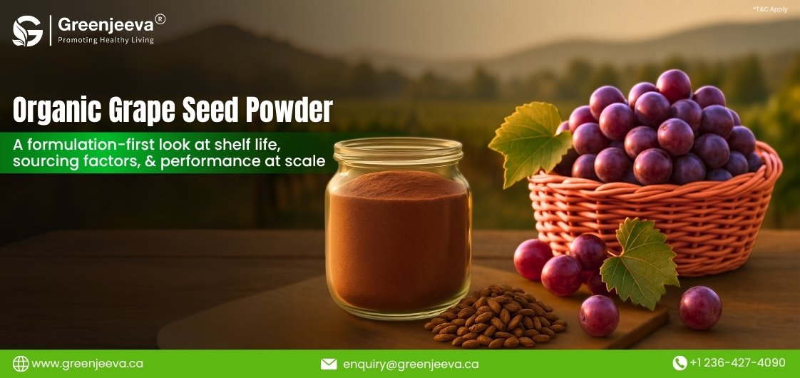 Is Organic Grape Seed Powder Stable Enough for Long-Term Formulations?