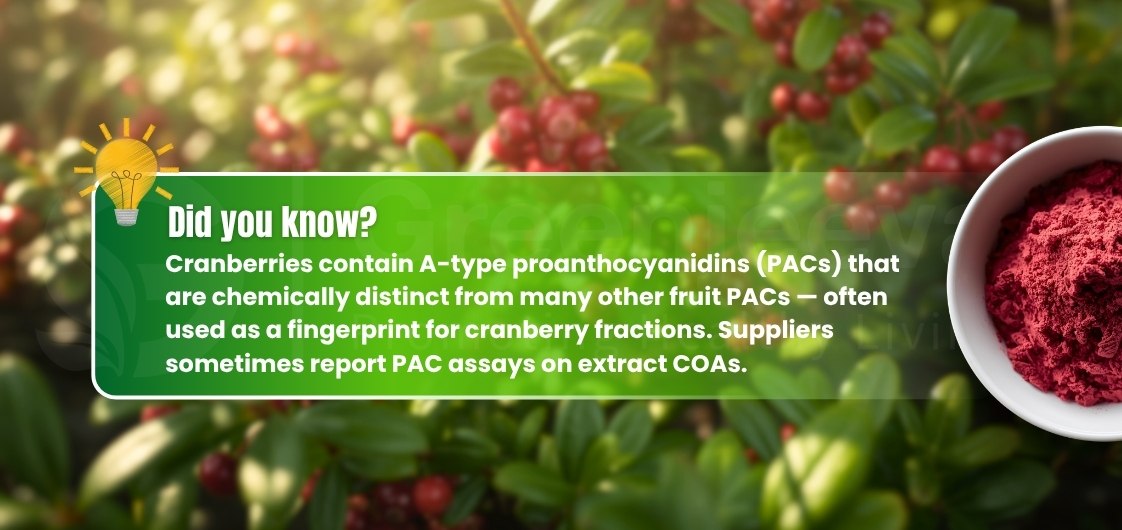 A-type proanthocyanidins used as a fingerprint for extracts